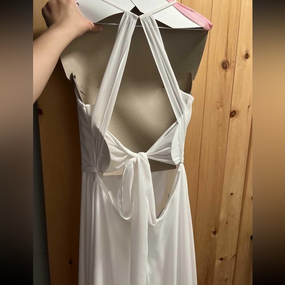 Azazie Evalleen ivory A12 bridesmaid dress - Picture 9 of 10